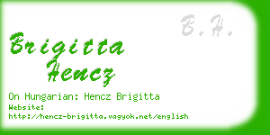 brigitta hencz business card